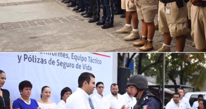 ENTREGA JORGE SÁNCHEZ ALLEC, EQUIPO A SEGURIDAD PUBLICA DE ZIHUATANEJO