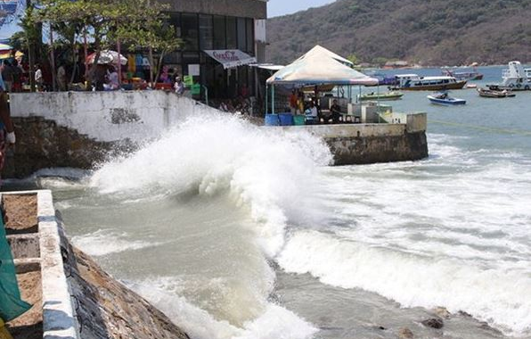 EMITE PROTECCIÓN CIVIL ESTATAL AVISO PREVENTIVO POR NUEVO EMBATE DE MAR DE FONDO EN LAS COSTAS DE GUERRERO