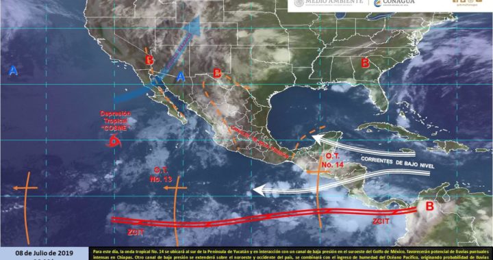 PRONÓSTICO DE FUERTES LLUVIAS Y ALTO OLEAJE EN COSTA DE GUERRERO, ALERTA PROTECCIÓN CIVIL ESTATAL