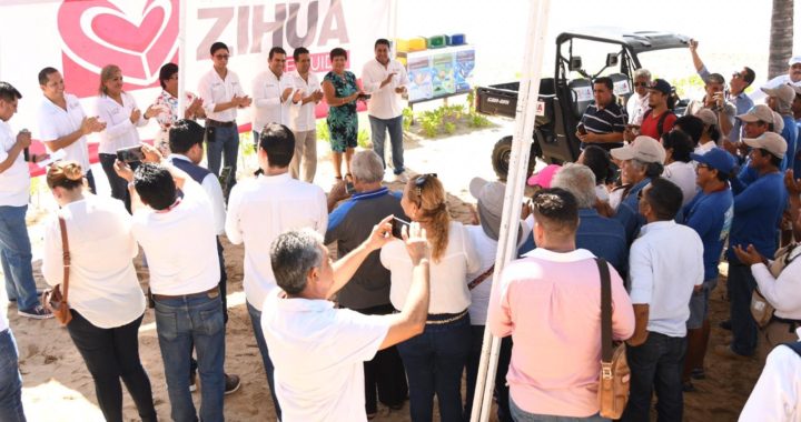 Alcalde Jorge Sánchez entrega vehículo a Ecología para limpieza de playas