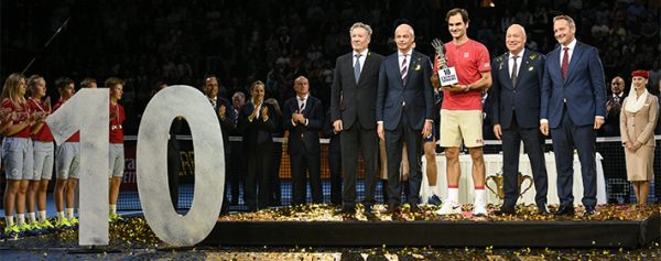 Roger Federer se corona por décima vez en Basilea