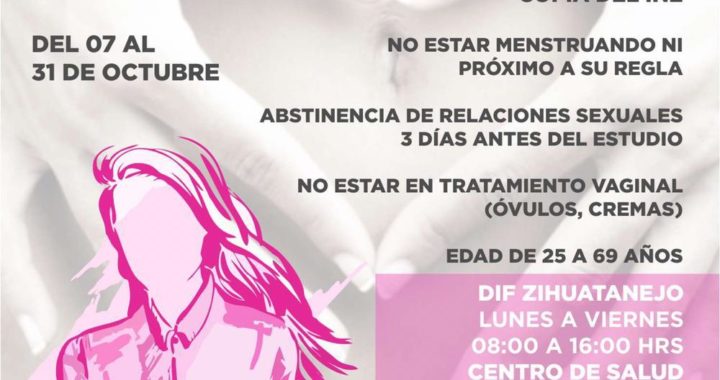 Campaña de Papanicolaou gratuito para detección oportuna de cáncer en Zihuatanejo