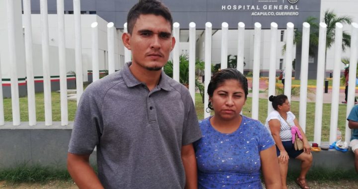 Padres de niña con dengue hemorrágico hospitalizada en Acapulco piden la ayuda de la sociedad 