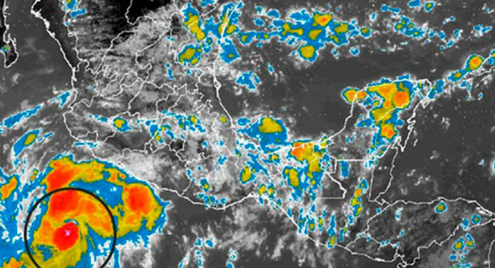 DEPRESIÓN TROPICAL «VEINTIUNO-E» AL SUR DE LAS COSTAS DE COLIMA