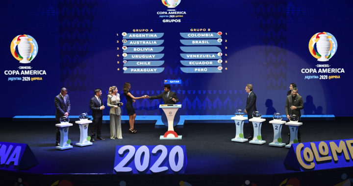 Listos los grupos de la Copa América 2020