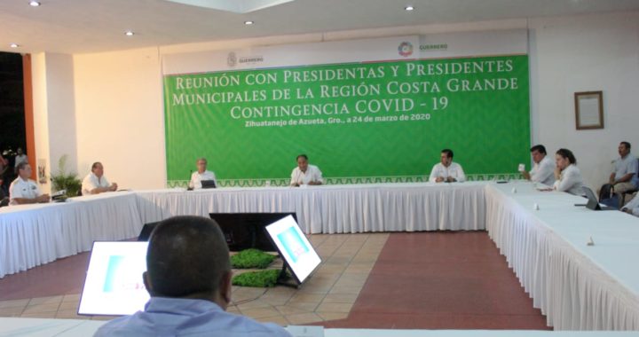 INICIA EL GOBERNADOR HÉCTOR ASTUDILLO REUNIONES REGIONALES DE INFORMACIÓN CON PRESIDENTES MUNICIPALES POR COVID-19