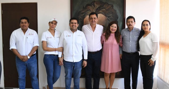 Alcalde Jorge Sanchez recibe al presidente del TSJE