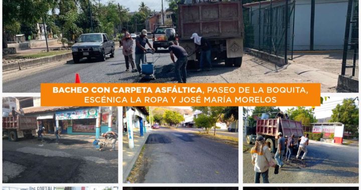 Pese a contingencia gobierno de Zihuatanejo sigue trabajando en calles y avenidas