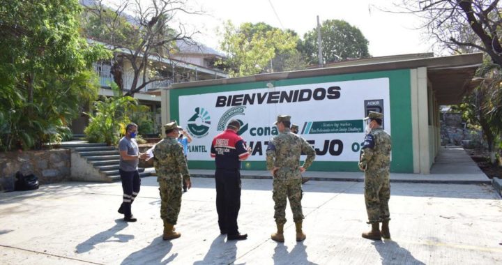 Gobierno municipal y Marina supervisan albergues para temporada de lluvias.