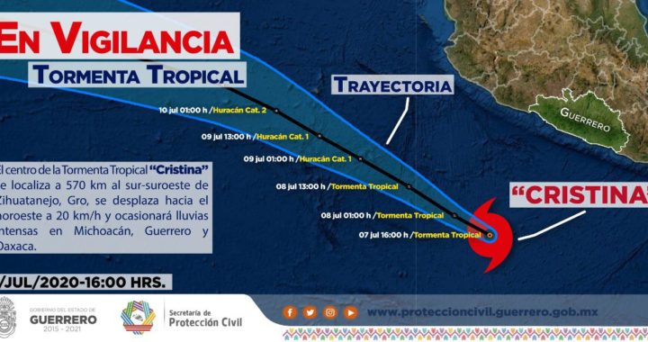 CONTINUARÁN LAS LLUVIAS FUERTES, VIENTO Y OLEAJE ELEVADO EN GUERRERO