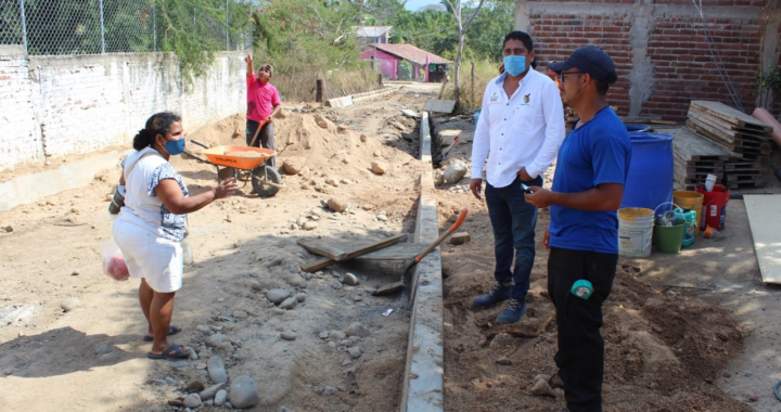 Más obras de infraestructura urbana para Petatlán. 