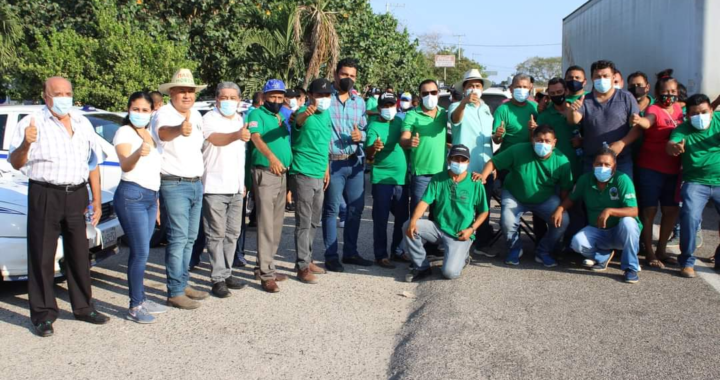 Se unen priístas y perredístas con transportistas para iniciar campaña electoral en Técpan