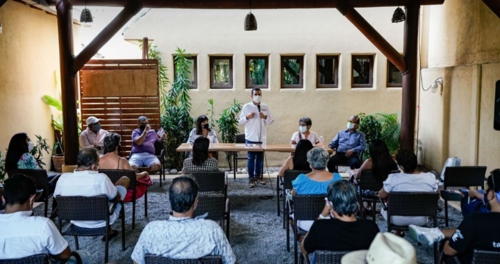 Colonos de La Madera reiteran apoyo a Jorge Sánchez.