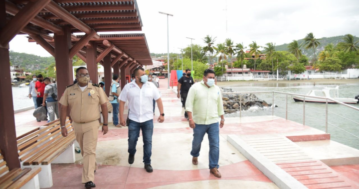 Supervisa gobierno municipal afectaciones en muelle de playa Linda