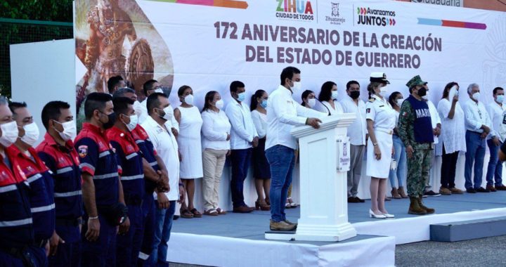 Presidente Jorge Sánchez encabeza conmemoración de la Erección del Estado de Guerrero