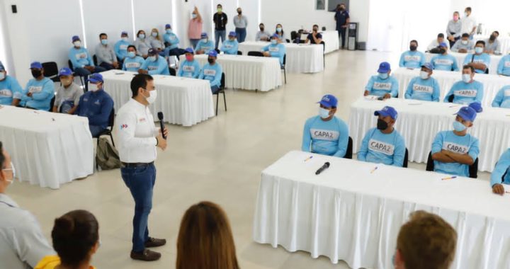 Presidente Jorge Sánchez Allec inaugura curso de capacitación a trabajadores de CAPAZ