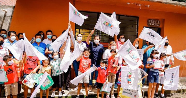 Gobierno de Jorge Sánchez Allec inicia construcción de Biblioteca Digital en El Coacoyul