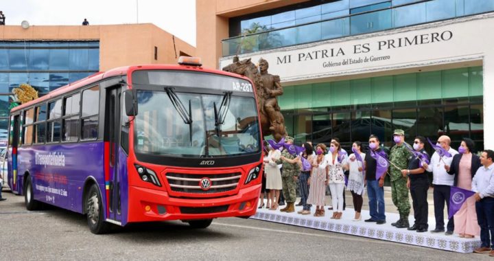 Transporte público en Guerrero se viste de «Violeta» para uso exclusivo, seguro y sin acoso para las mujeres