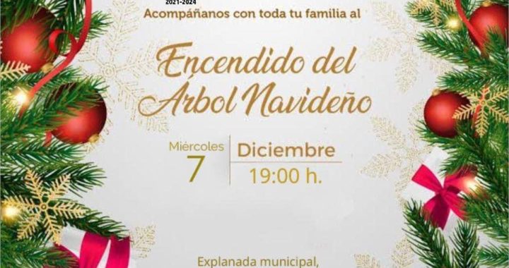 Gobierno de La Unión invita a la población al encendido del Árbol Navideño