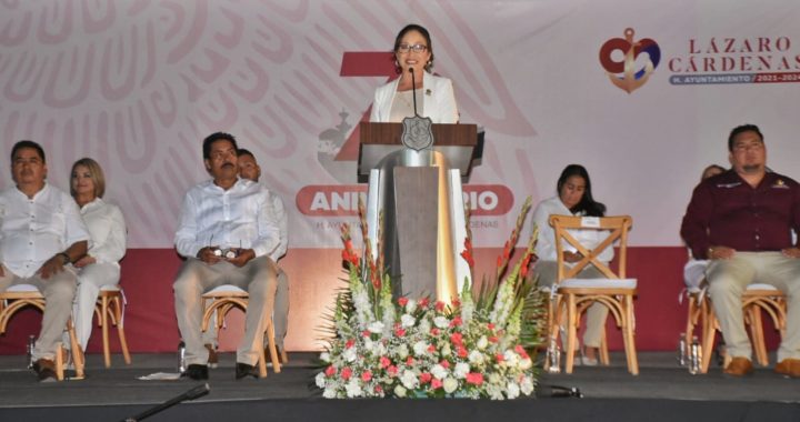 Conmemoran 74° Aniversario del Primer Ayuntamiento de Melchor Ocampo Hoy Lázaro Cárdenas