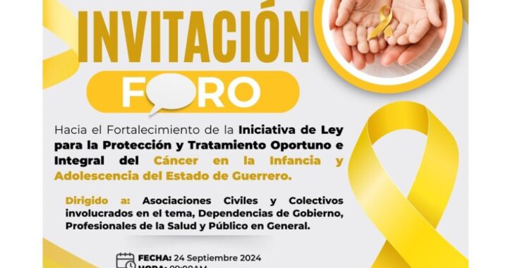 INVITA EL CONGRESO A FORO SOBRE INICIATIVA PARA EL TRATAMIENTO INTEGRAL DEL CÁNCER