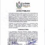 AVISO PUBLICO LA UNION DE ISIDORO MONTES DE OCA